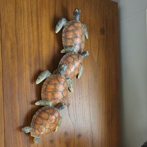 Sea Turtle Wall Decor - Brown and Green